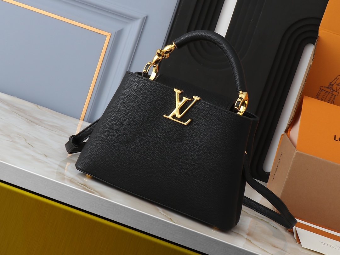 LV Classic Handbag Monogram Canvas Model M24583 Detachable Strap Everyday